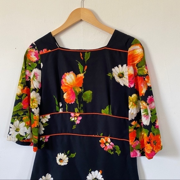 Vintage Hawaiian Dress Polynesian Maxi Alice Of California 60s Womens Small - Picture 4 of 13